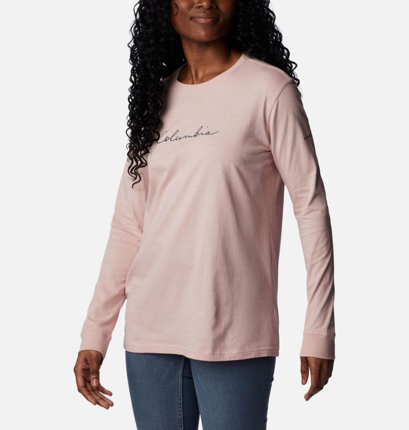 Pink Columbia North Cascades Long Sleeve Women's T-Shirt | 65042AFHQ