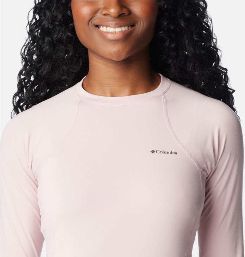 Pink Columbia Omni Heat Midweight Baselayer Crew Women's T-Shirt | 21367YOBT