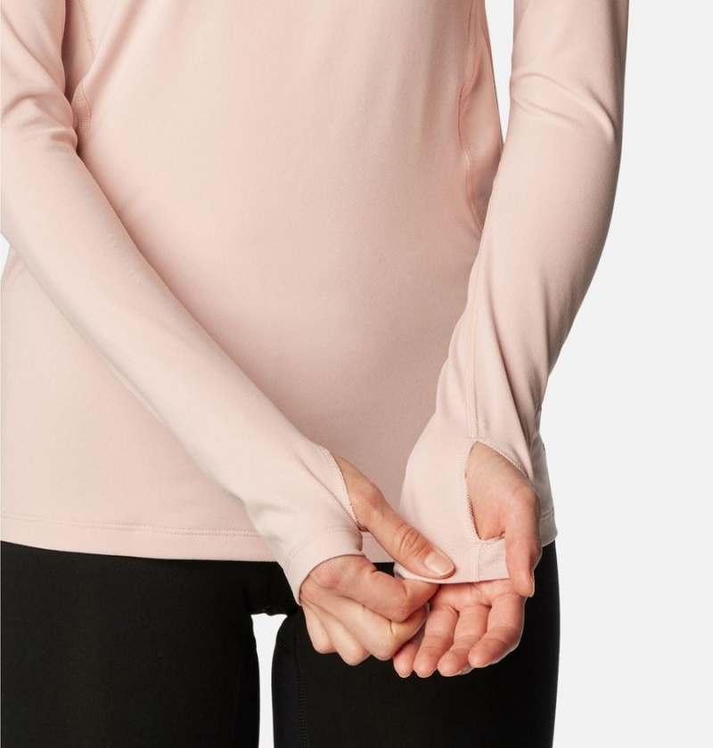 Pink Columbia Omni Heat Midweight Baselayer Half Zip Women's T-Shirt | 18460ISED