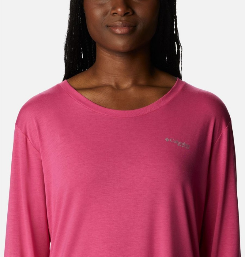 Pink Columbia PFG Slack Water Graphic Long Sleeve Women's T-Shirt | 98142EICX