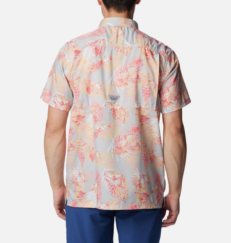 Pink Columbia PFG Super Slack Tide Camp Men's Shirt | 42709QGUN