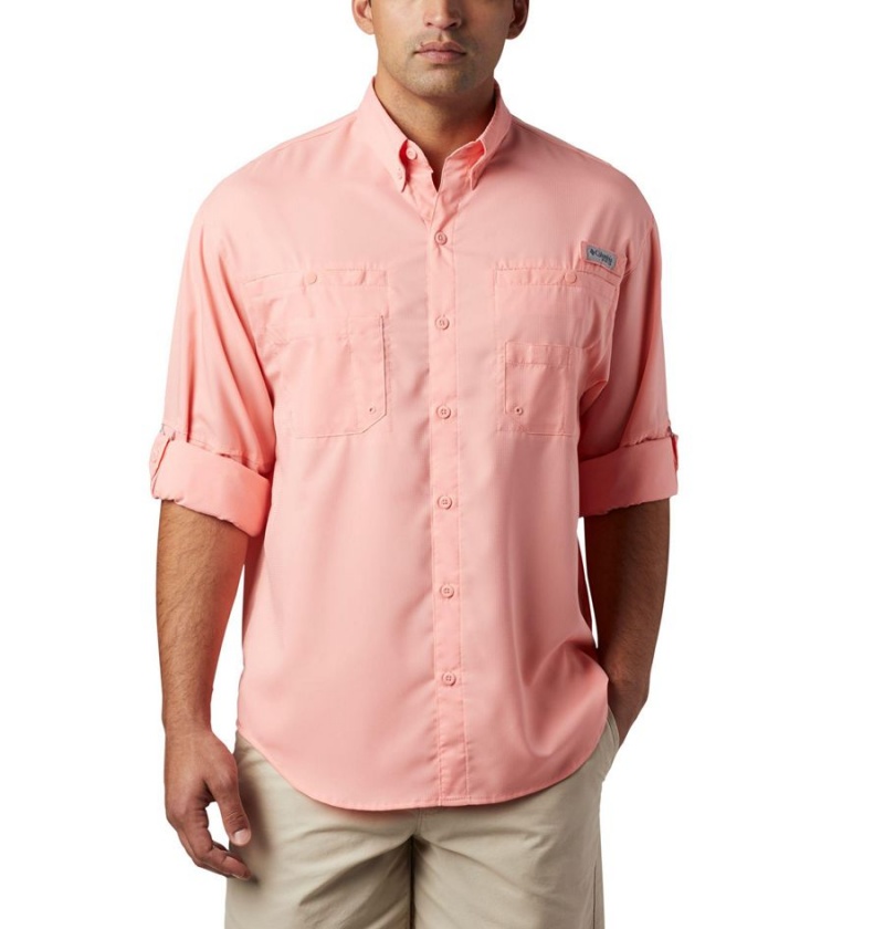 Pink Columbia PFG Tamiami II Long Sleeve Men's Shirt | 03615DNYZ