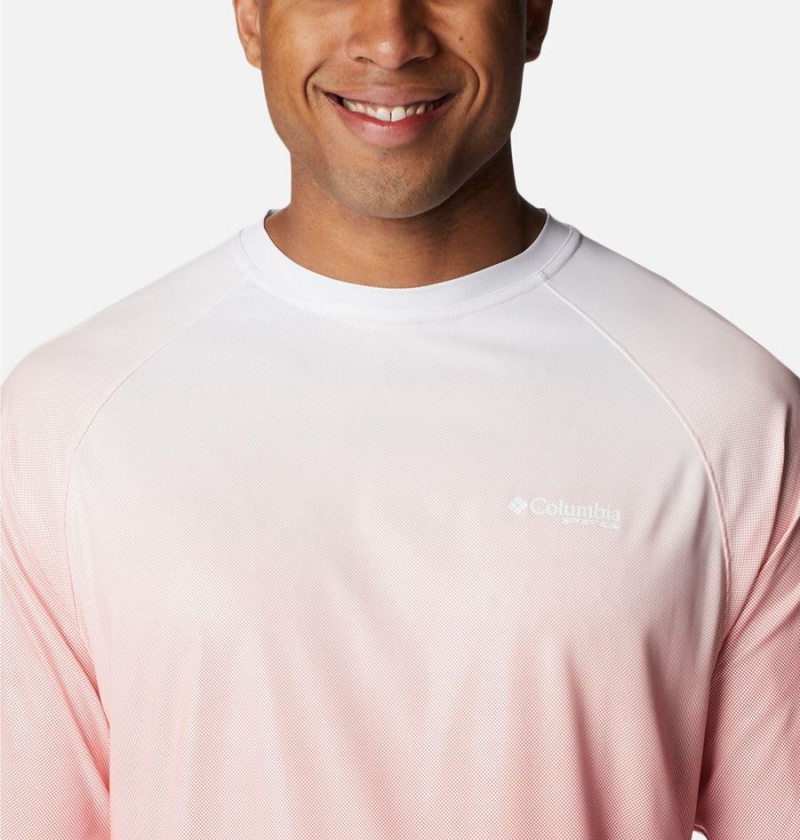 Pink Columbia PFG Terminal Deflector Printed Long Sleeve Men's T-Shirt | 98437ZNXO