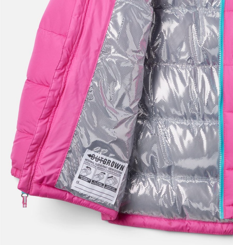 Pink Columbia Pike Lake II Hooded Kids' Jacket | 21704UQET