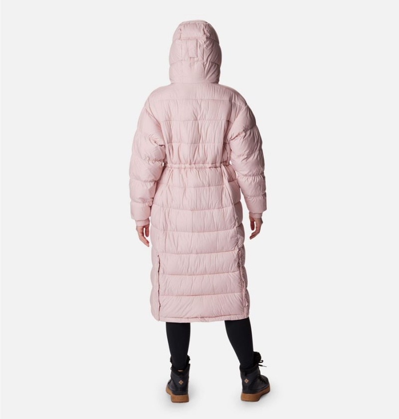 Pink Columbia Pike Lake II Long Women's Puffer Jacket | 50271RMHB