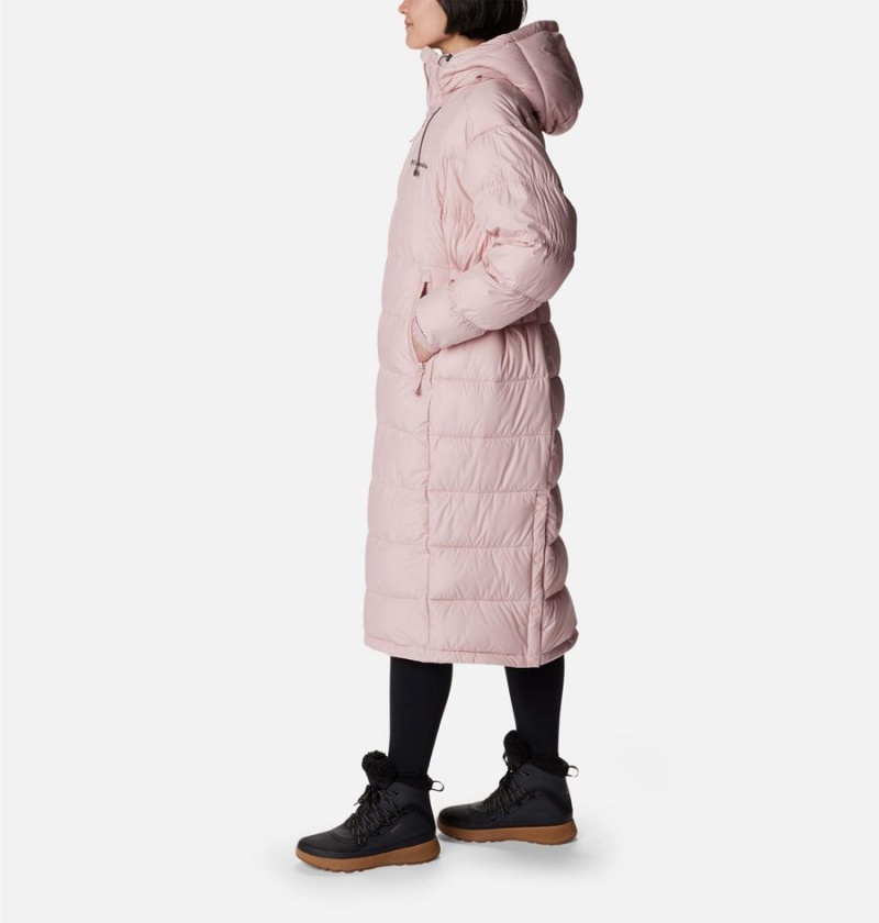 Pink Columbia Pike Lake II Long Women's Puffer Jacket | 50271RMHB