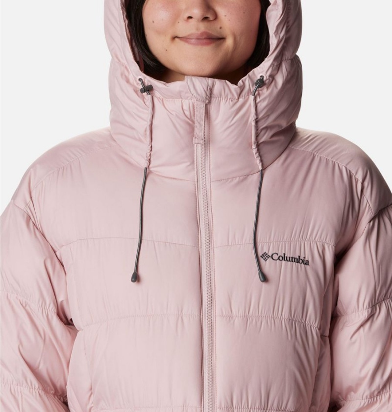 Pink Columbia Pike Lake II Long Women's Puffer Jacket | 50271RMHB