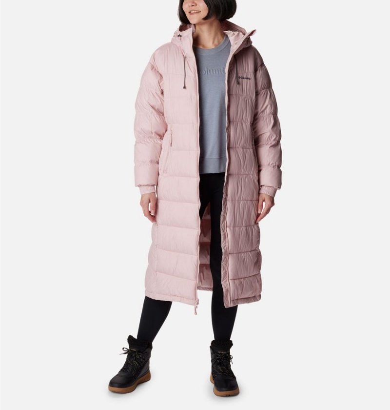 Pink Columbia Pike Lake II Long Women's Puffer Jacket | 50271RMHB