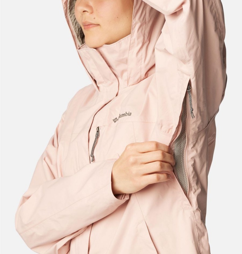 Pink Columbia Pouration Women's Rain Jacket | 06493YJQN