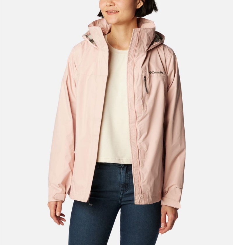 Pink Columbia Pouration Women's Rain Jacket | 06493YJQN