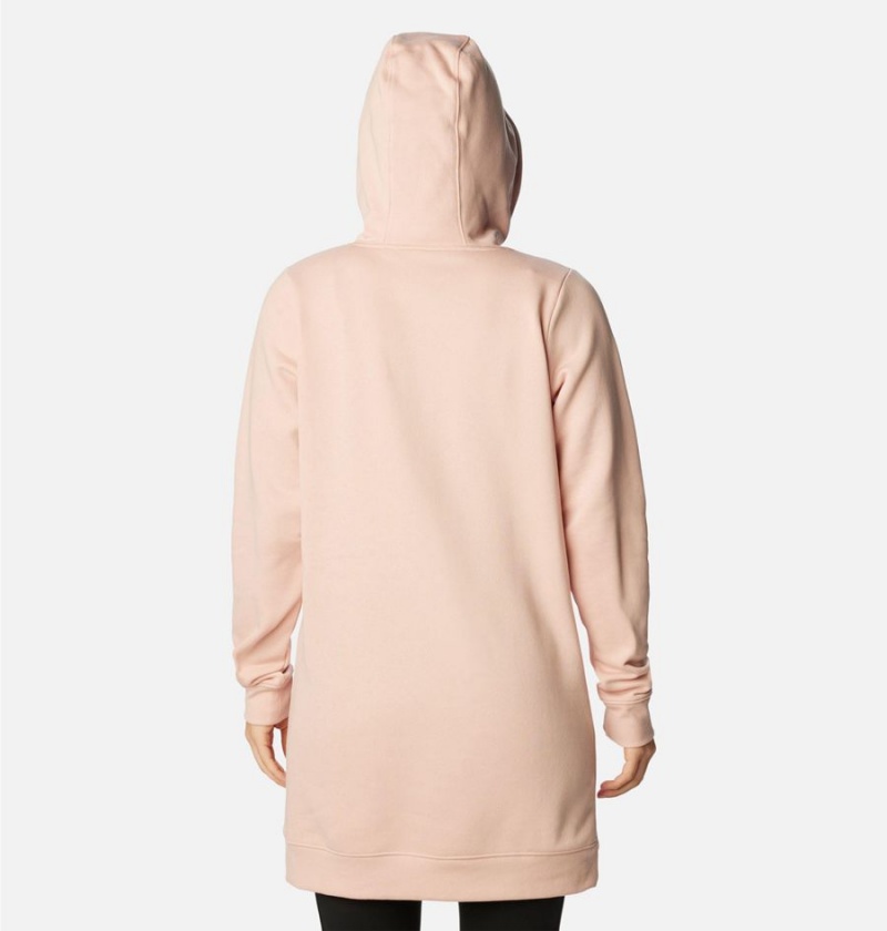 Pink Columbia Rush Valley Long Women's Hoodie | 47653TGAE