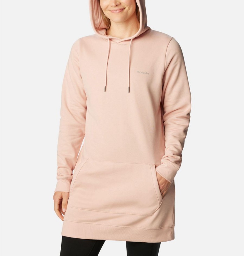 Pink Columbia Rush Valley Long Women's Hoodie | 47653TGAE