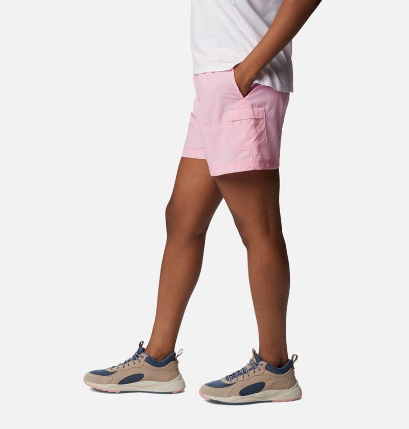 Pink Columbia Sandy River Cargo Women's Shorts | 63210USPE