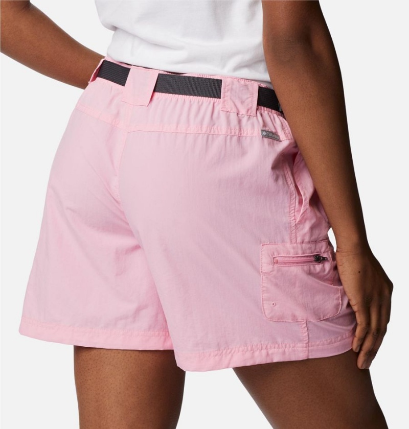 Pink Columbia Sandy River Cargo Women's Shorts | 63210USPE