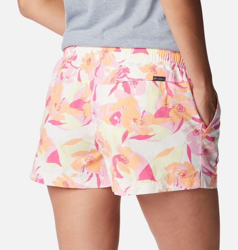 Pink Columbia Sandy River II Printed Women's Shorts | 62504UKGB