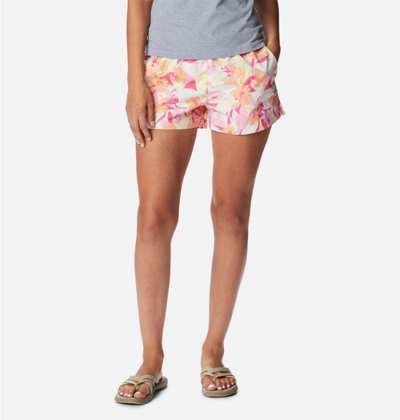 Pink Columbia Sandy River II Printed Women\'s Shorts | 62504UKGB