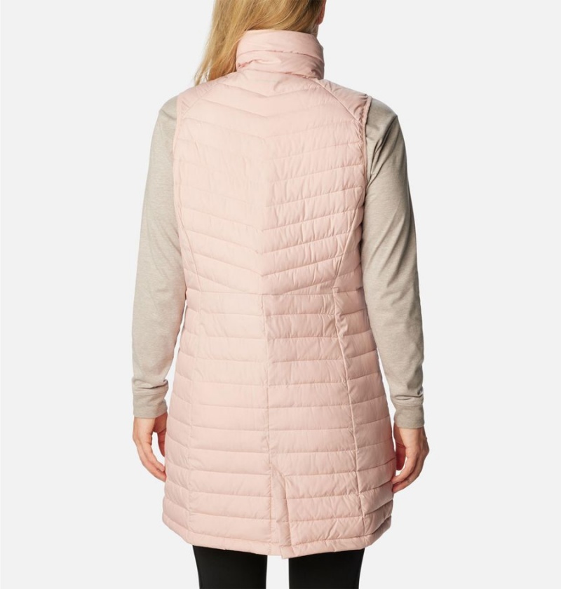 Pink Columbia Slope Edge Long Women's Vest | 15280EHUC