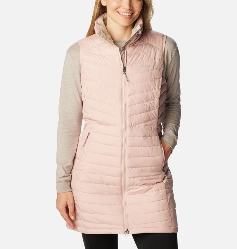 Pink Columbia Slope Edge Long Women\'s Vest | 15280EHUC