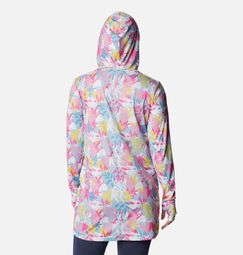 Pink Columbia Summerdry Coverup Printed Tunic Women's Hoodie | 20647VTDK