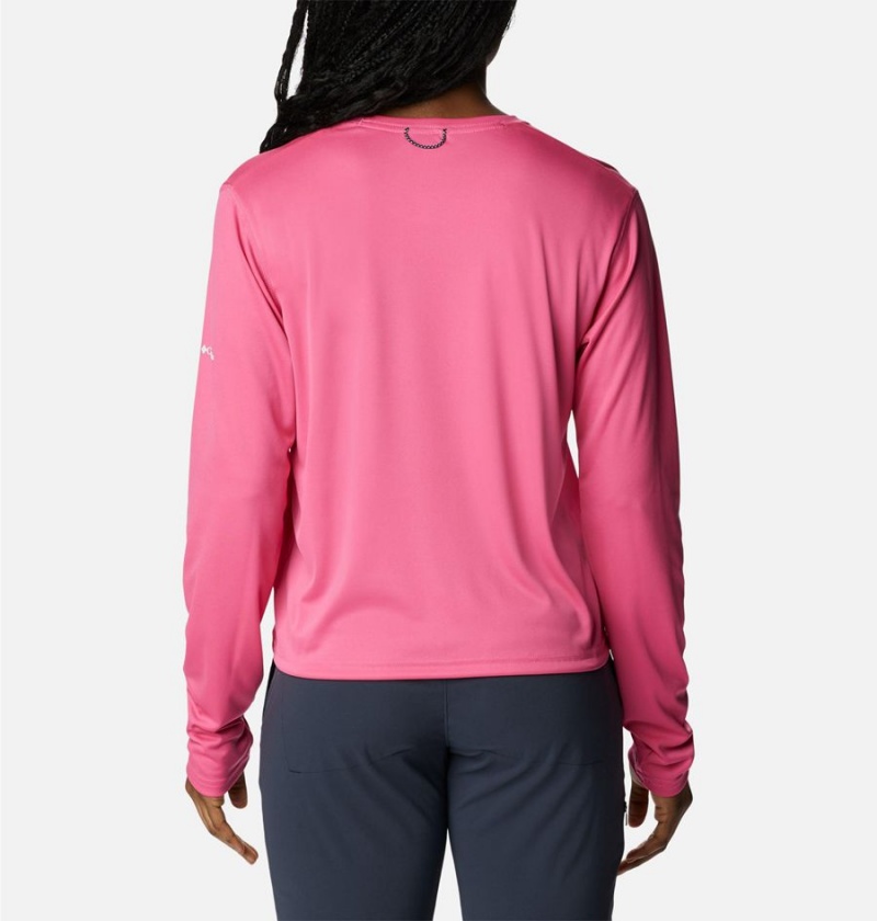 Pink Columbia Summerdry Graphic Long Sleeve Women's T-Shirt | 46328BJUH