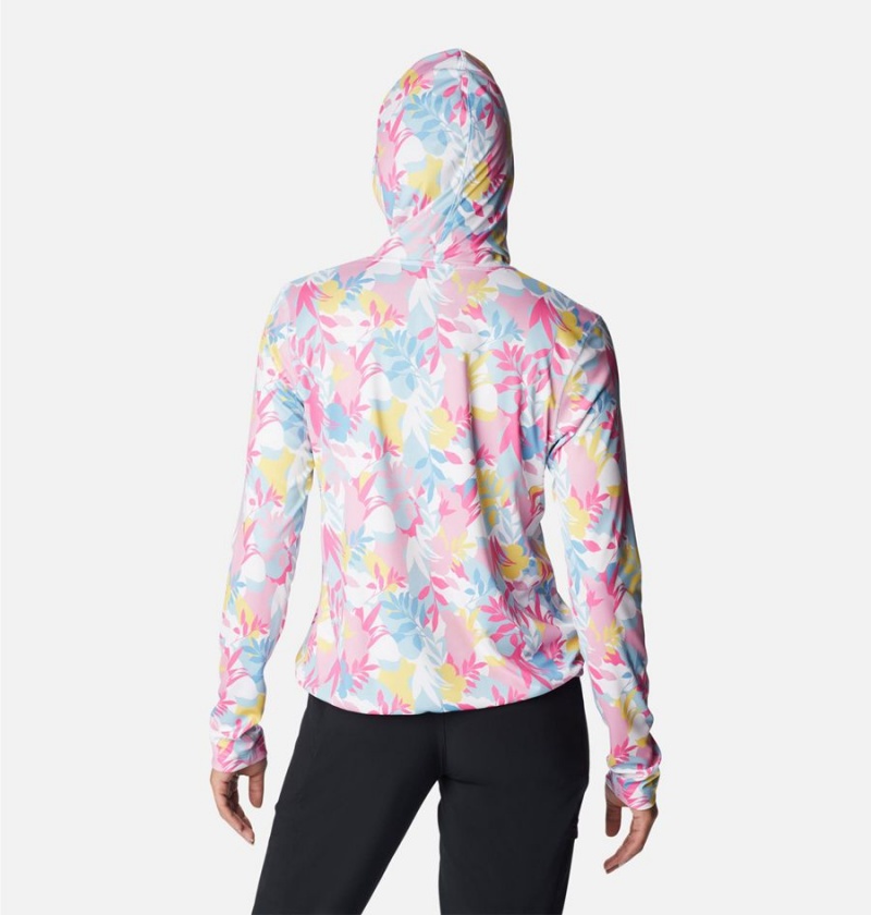 Pink Columbia Summerdry Long Sleeve Printed Women's Hoodie | 72360FKGD