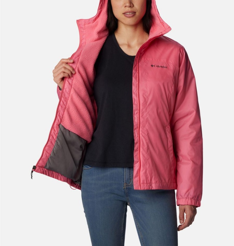 Pink Columbia Switchback Sherpa Lined Women's Rain Jacket | 26439TMAF