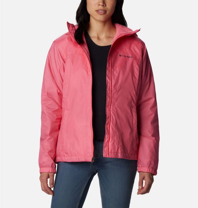 Pink Columbia Switchback Sherpa Lined Women's Rain Jacket | 26439TMAF