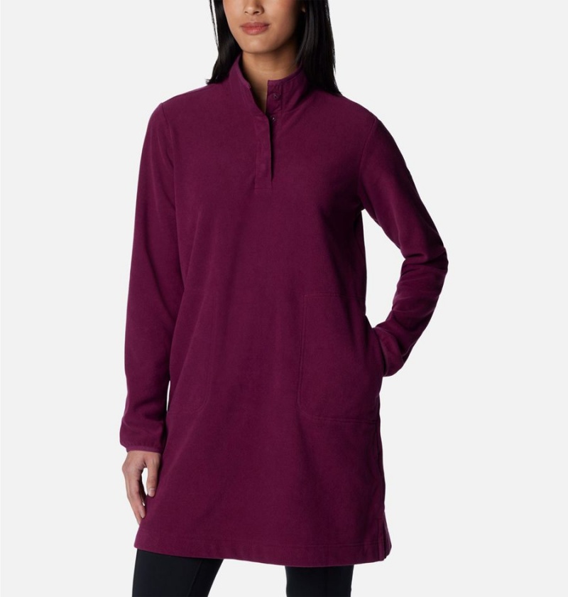 Purple Columbia Anytime Fleece Women's Dress | 19067LMKW