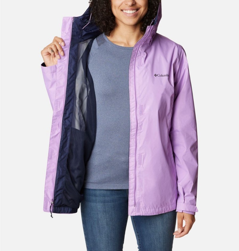 Purple Columbia Arcadia II Women's Rain Jacket | 54286RIKC