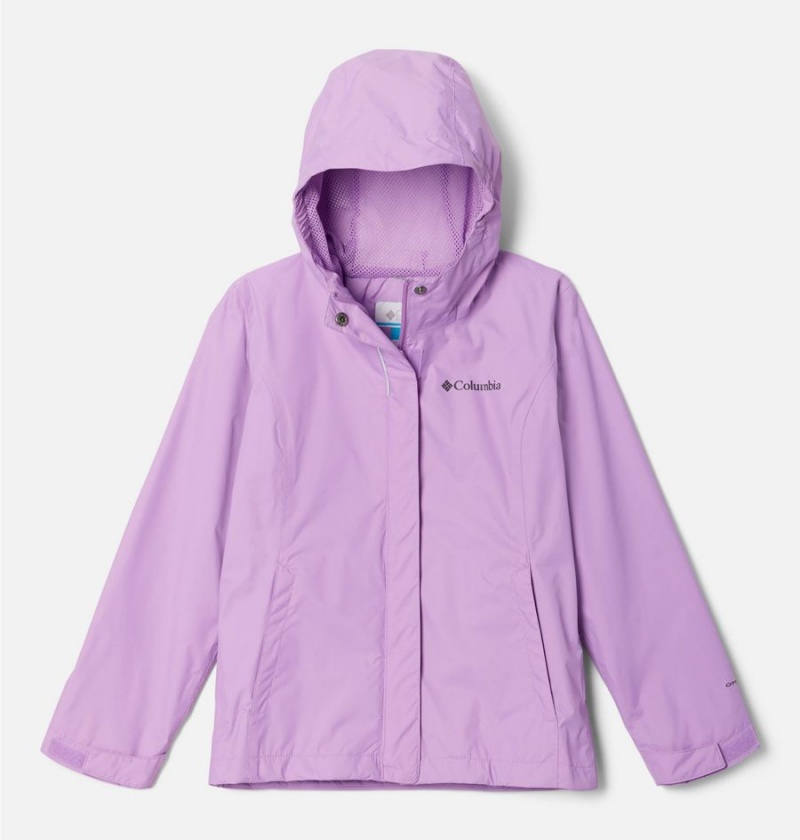 Purple Columbia Arcadia Rain Kids\' Jacket | 12809YXMA