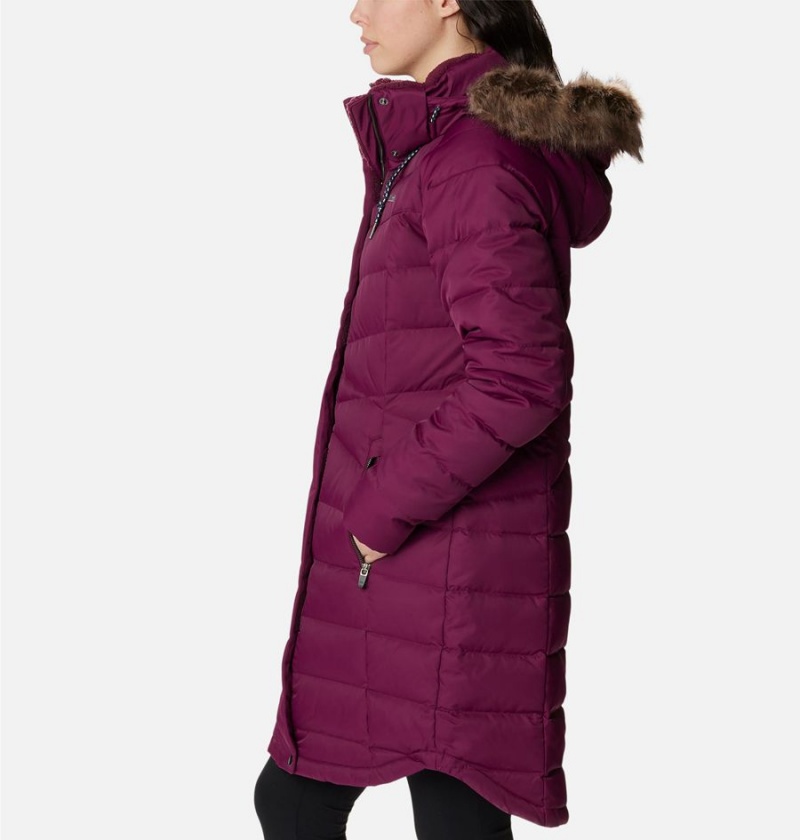 Purple Columbia Belle Isle Mid Women's Puffer Jacket | 67853LONY