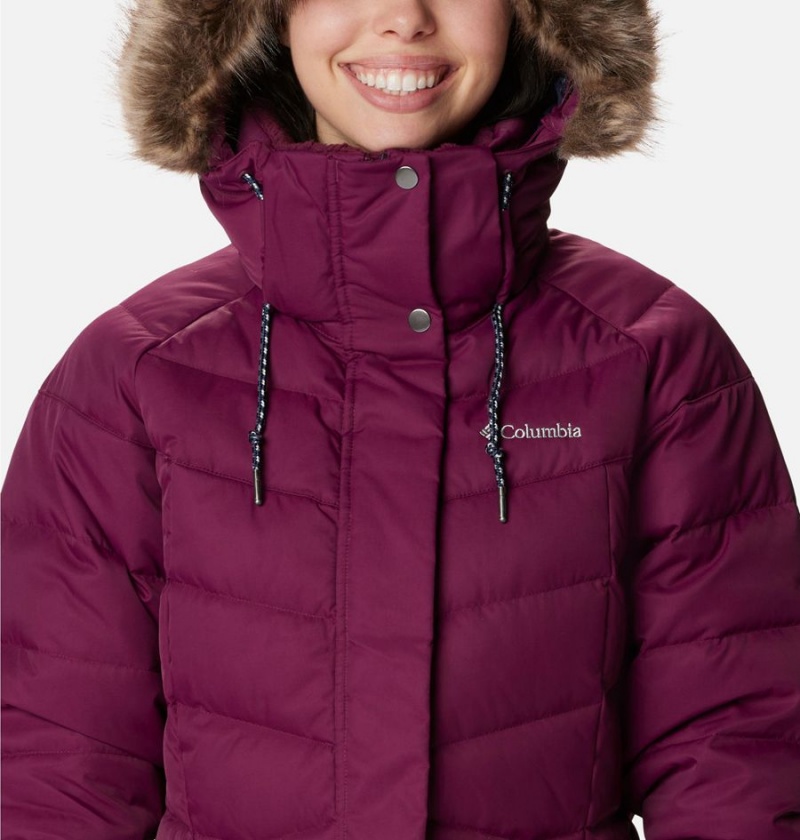 Purple Columbia Belle Isle Mid Women's Puffer Jacket | 67853LONY