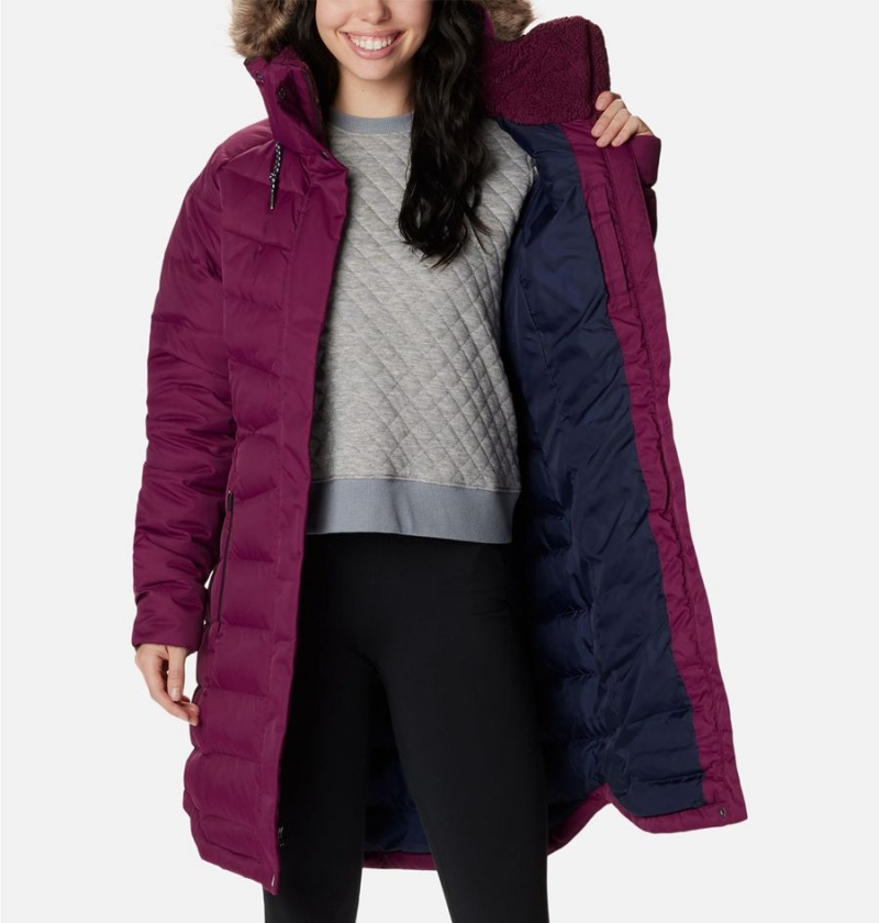 Purple Columbia Belle Isle Mid Women's Puffer Jacket | 67853LONY