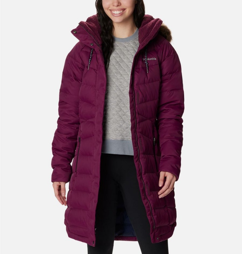 Purple Columbia Belle Isle Mid Women's Puffer Jacket | 67853LONY