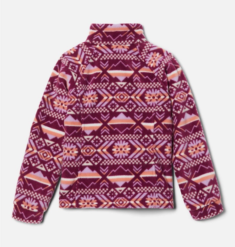 Purple Columbia Benton Springs II Printed Fleece Kids' Jacket | 74123BLZO