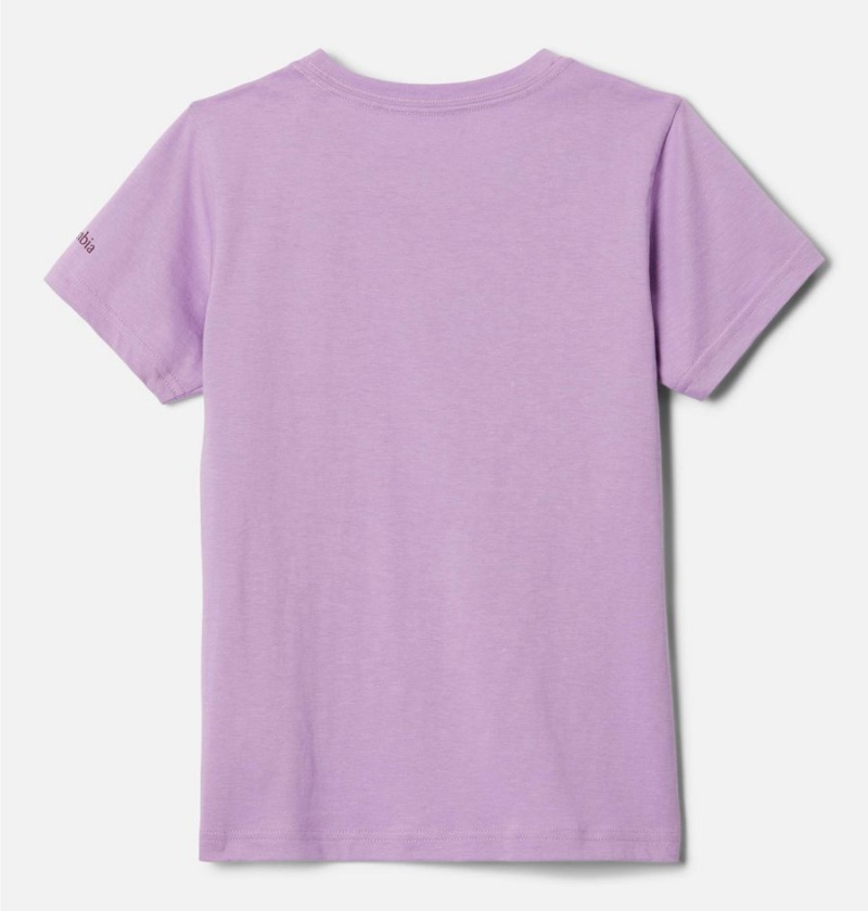 Purple Columbia Bessie Butte Short Sleeve Graphic Kids' T-Shirt | 68570CAQE