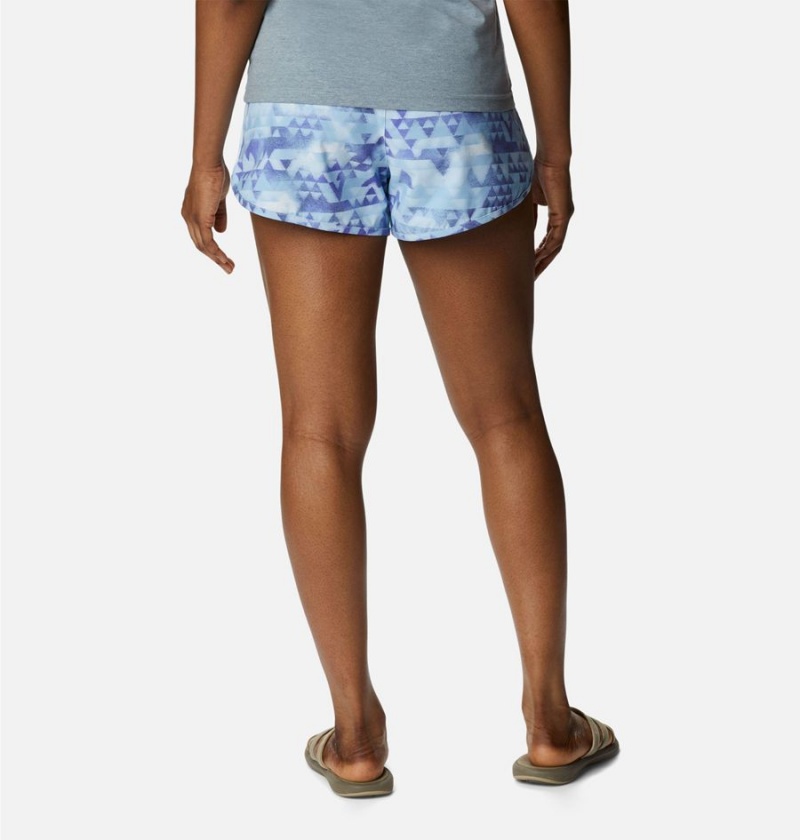 Purple Columbia Bogata Bay Stretch Printed Women's Shorts | 40726VUJF