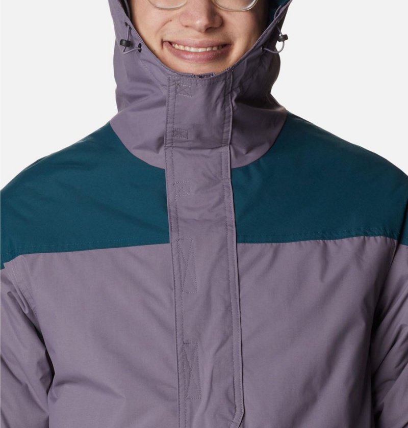 Purple Columbia Challenger Anorak Insulated Men's Puffer Jacket | 71289HPVN