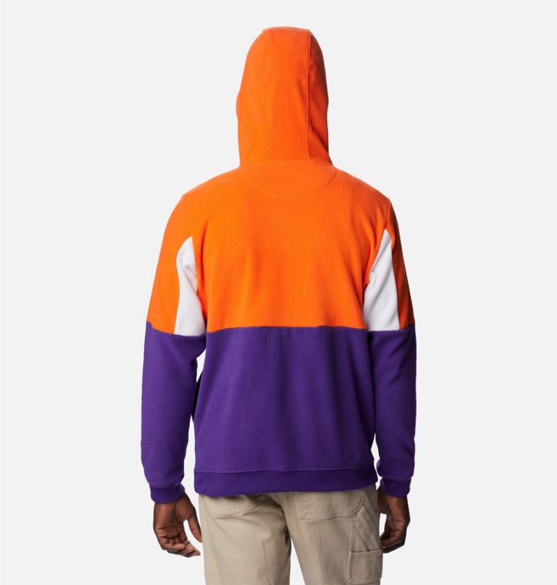 Purple Columbia Collegiate Lodge Fleece - Clemson Men's Hoodie | 97435IWNU