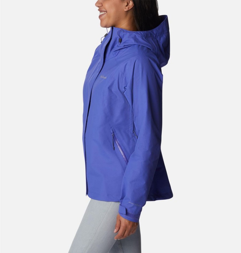 Purple Columbia Discovery Point Shell Women's Rain Jacket | 57324WARS