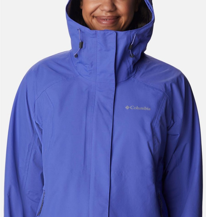 Purple Columbia Discovery Point Shell Women's Rain Jacket | 57324WARS