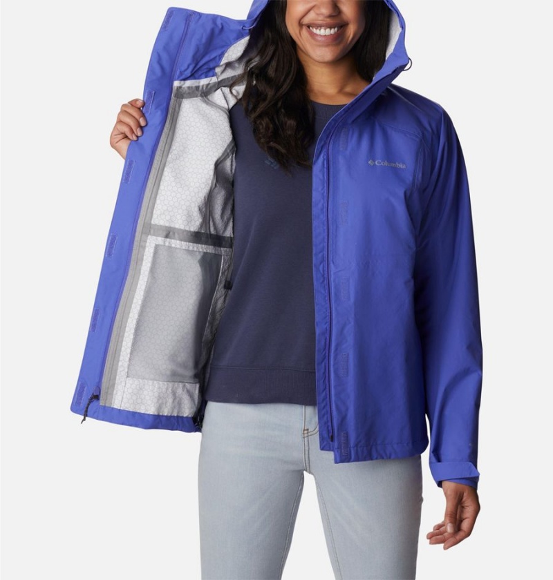 Purple Columbia Discovery Point Shell Women's Rain Jacket | 57324WARS