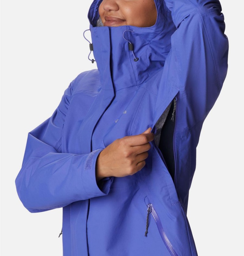 Purple Columbia Discovery Point Shell Women's Rain Jacket | 57324WARS