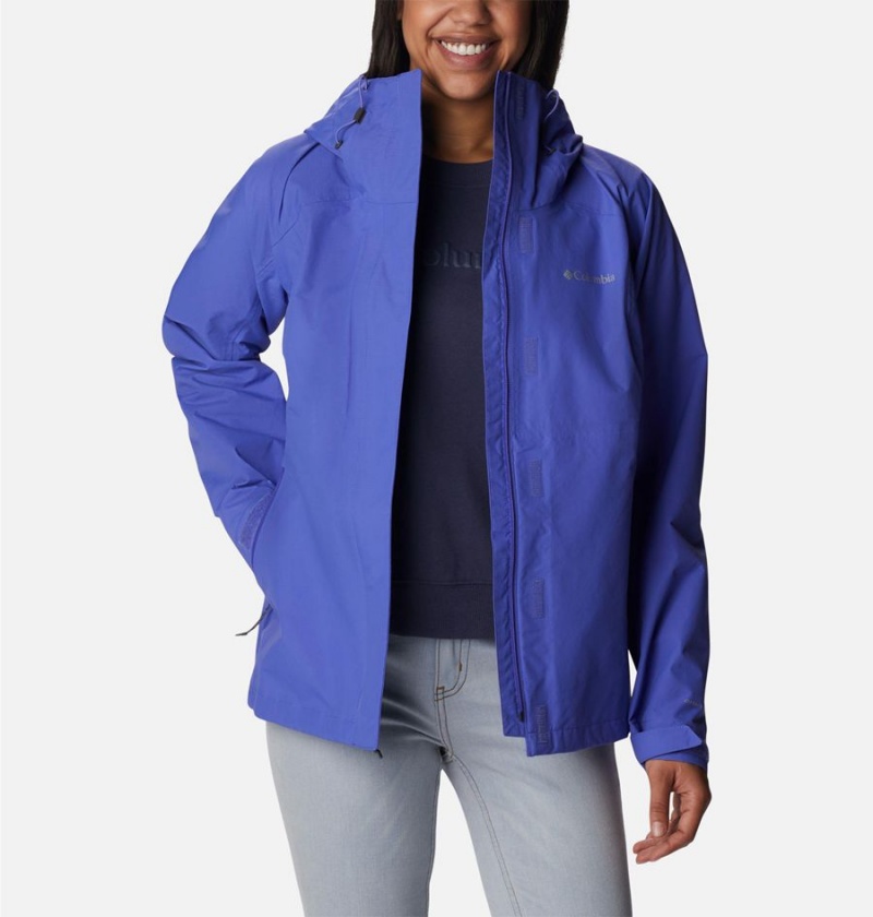 Purple Columbia Discovery Point Shell Women's Rain Jacket | 57324WARS