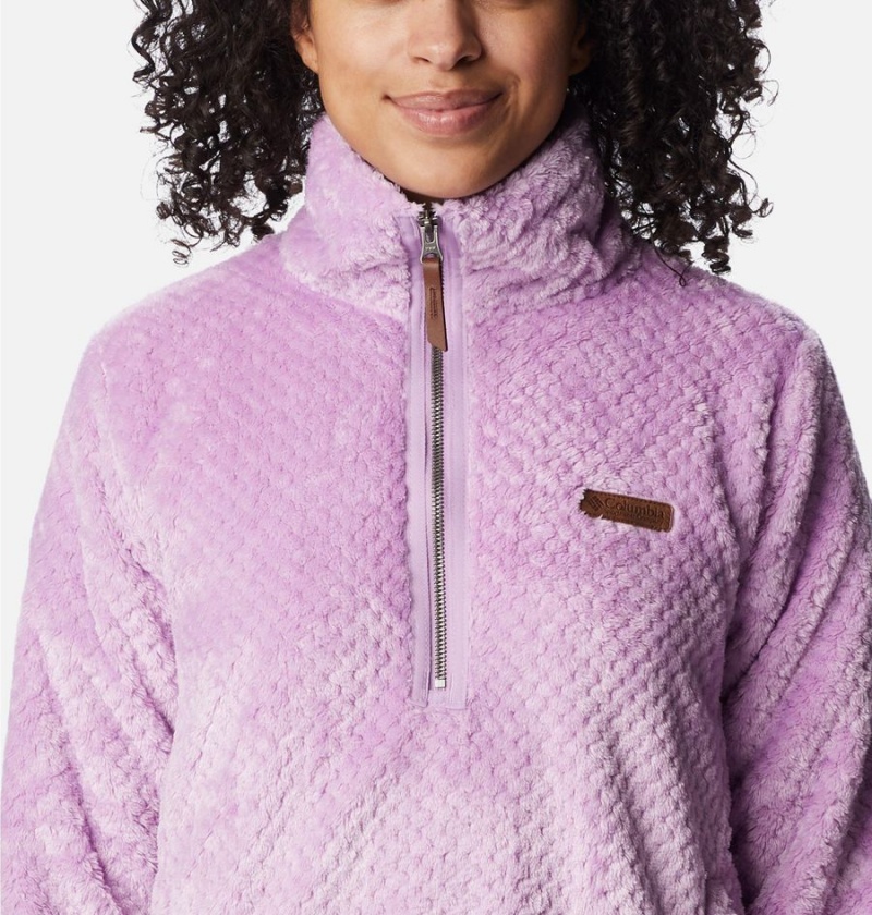 Purple Columbia Fire Side Quarter Zip Sherpa Fleece Women's Pullover | 84201MKFW