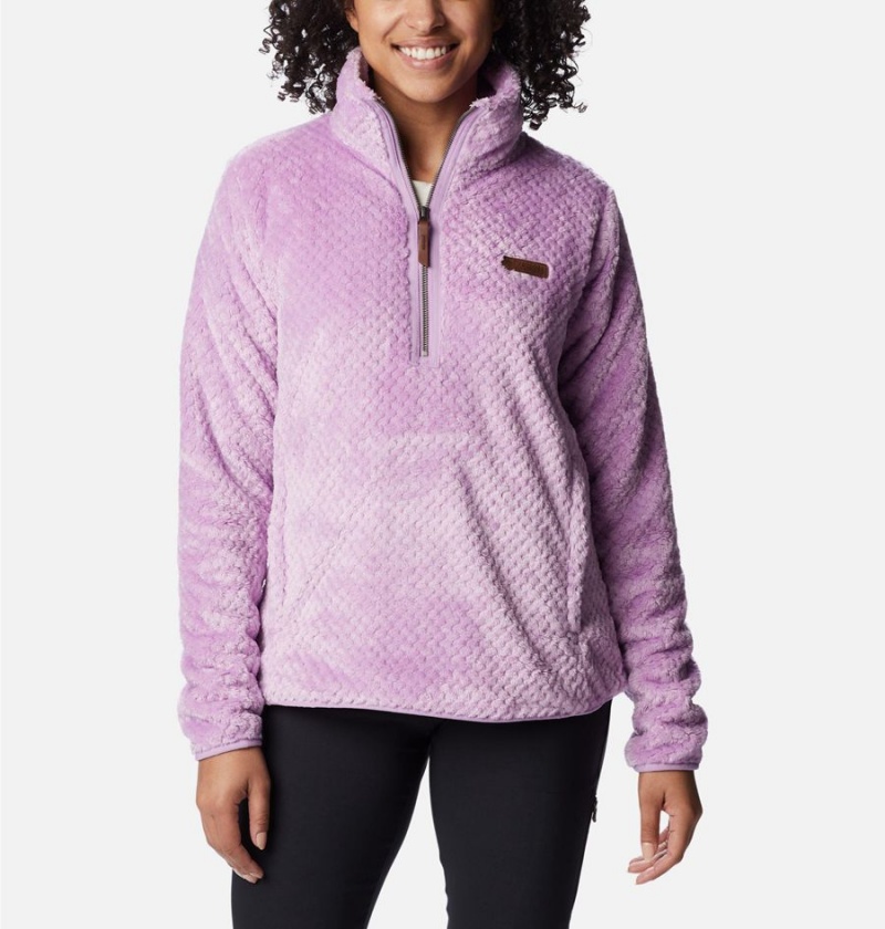 Purple Columbia Fire Side Quarter Zip Sherpa Fleece Women\'s Pullover | 84201MKFW