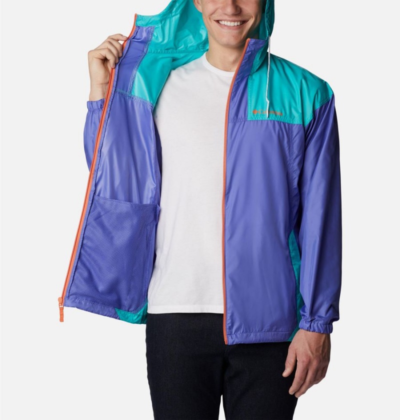 Purple Columbia Flash Challenger Jacket Men's Windbreaker | 56230FEOL