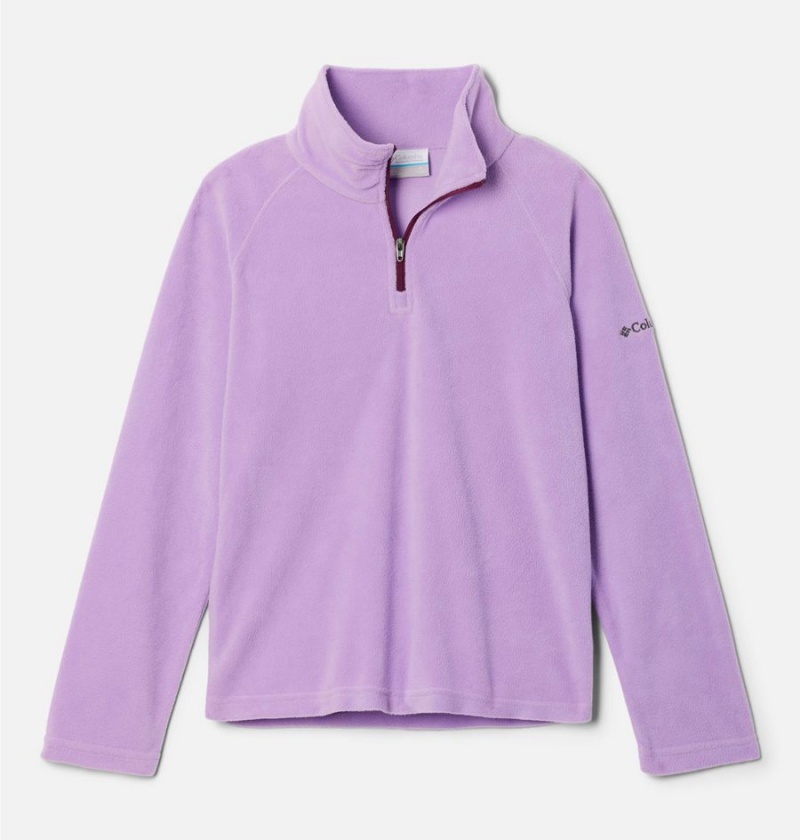 Purple Columbia Glacial 1/4 Zip Pullover Kids\' Fleece | 34928KDWU