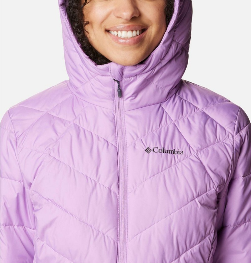 Purple Columbia Heavenly Hooded Women's Puffer Jacket | 52681WXJS