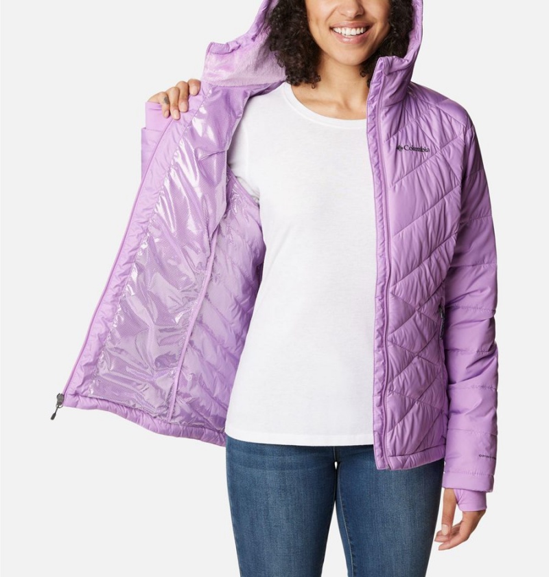 Purple Columbia Heavenly Hooded Women's Puffer Jacket | 52681WXJS